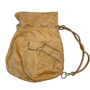 Anna Corina Cognac Brown Leather Adjustable Shoulder Chunky Bag